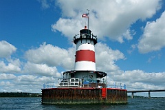 Borden Flats Lighthouse in Massachusetts